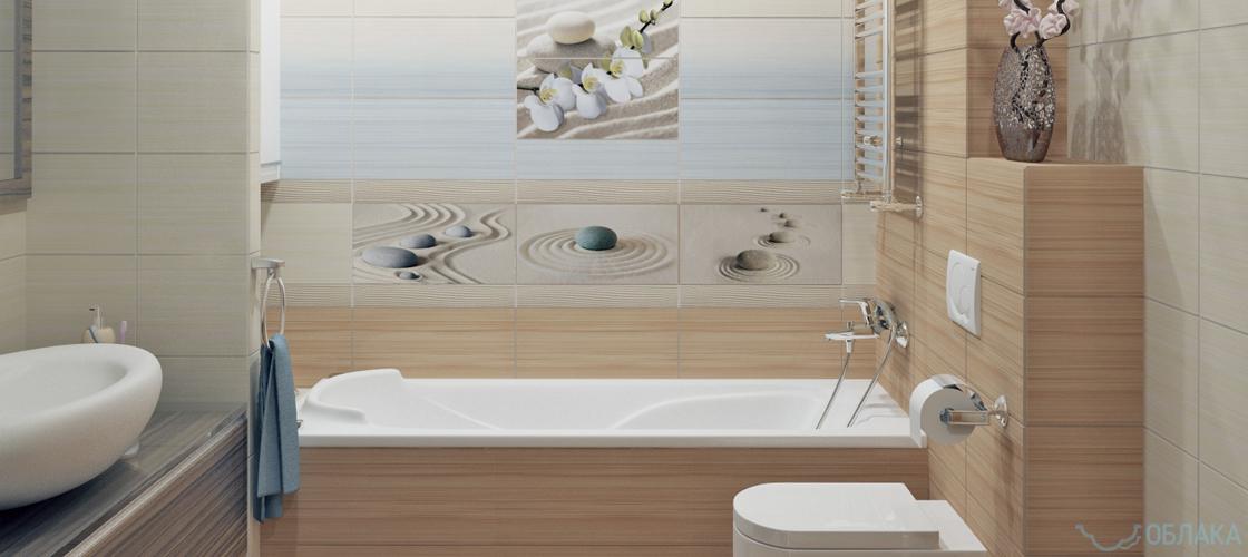 Дизайн решение ванной комнаты. Облако №9 - рис.1