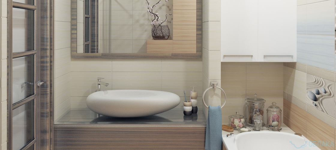 Дизайн решение ванной комнаты. Облако №9 - рис.2