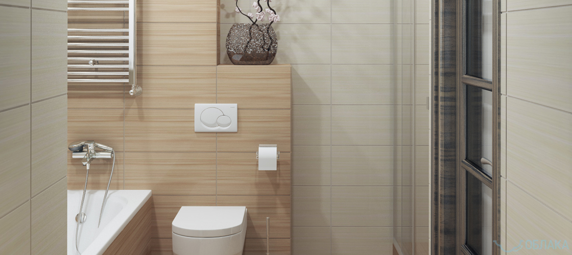 Дизайн решение ванной комнаты. Облако №9 - рис.3