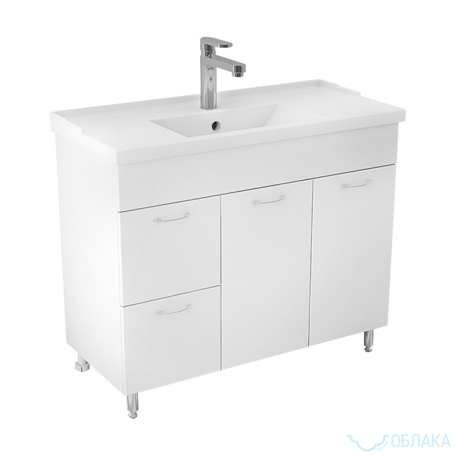 Тумба Джуно-100 L-art52035--Мебель для ванной комнаты-1