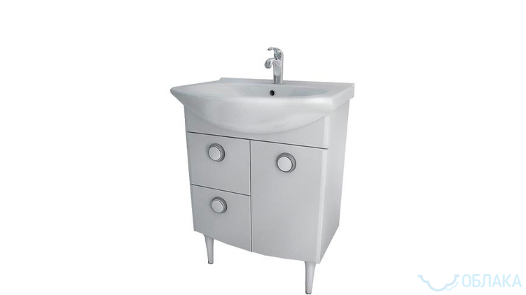 Тумба Лира-55 L с ящиками-art53774--Мебель для ванной комнаты-1