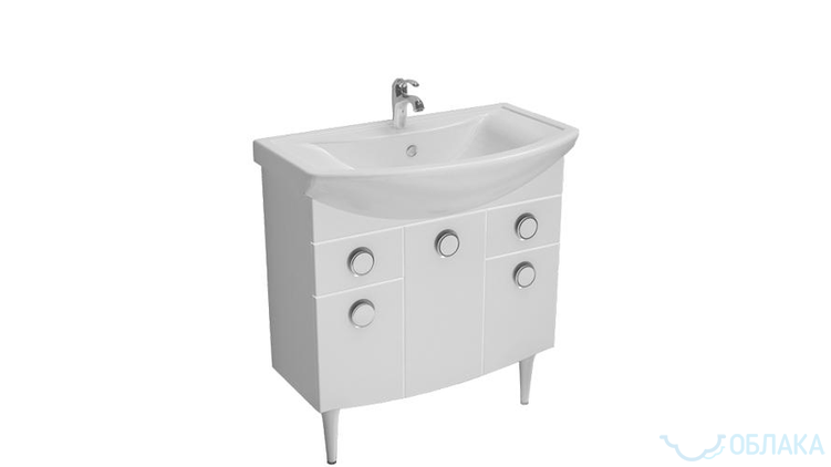 Тумба Лира-80 с ящиками-art8013--Мебель для ванной комнаты-1