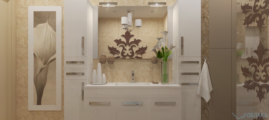 Дизайн решение ванной комнаты. Облако №75 - рис.5