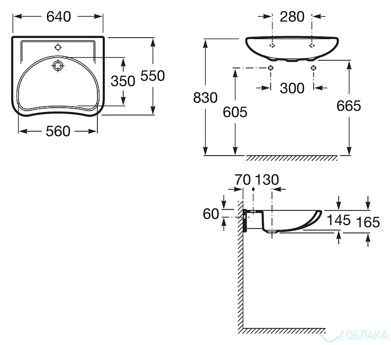 Раковина в ванную Roca Access 327230000 art49282 купить по цене ...