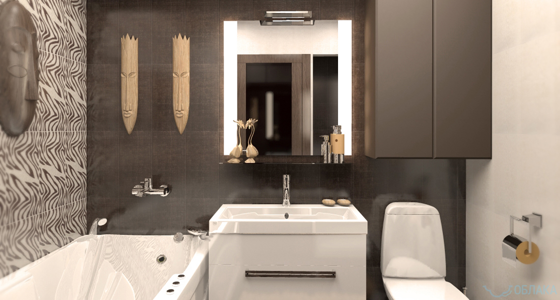 Дизайн решение ванной комнаты. Облако №8 - рис.2