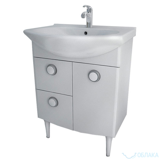 Тумба Лира-60 l с ящиками-art53721--Мебель для ванной комнаты-1