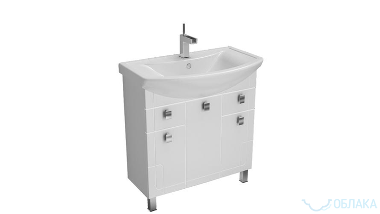 Тумба Диана-80 с ящиками-art8004--Мебель для ванной комнаты-1