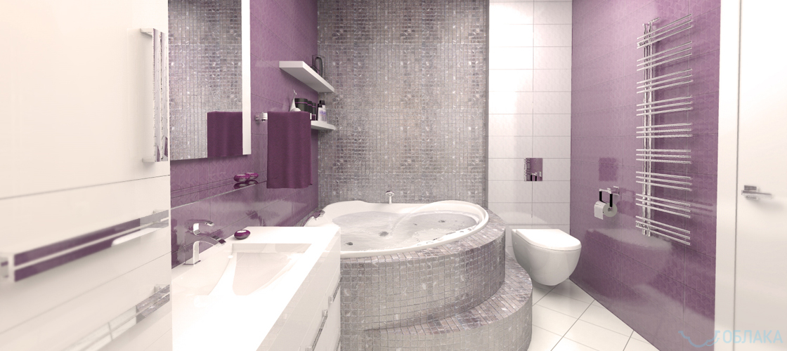 Дизайн решение ванной комнаты. Облако №15 - рис.4