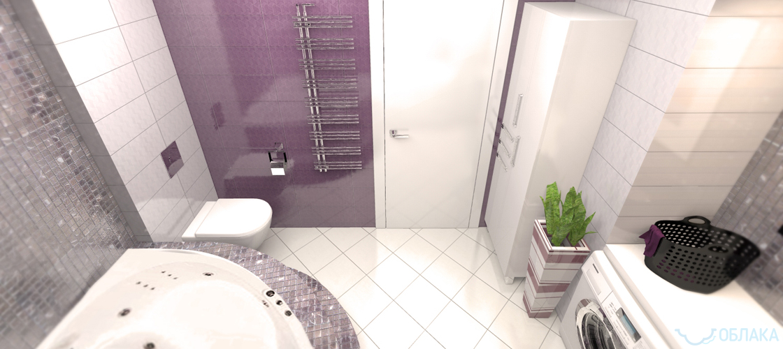 Дизайн решение ванной комнаты. Облако №15 - рис.6