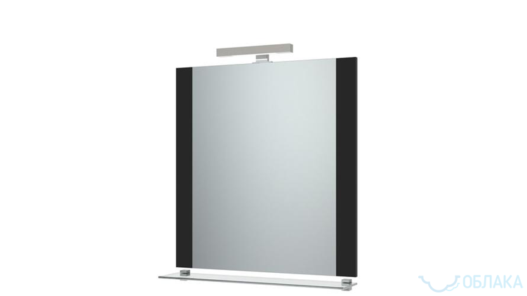 Зеркало для ванной Ника-60 черное-art1746--Мебель для ванной комнаты-1
