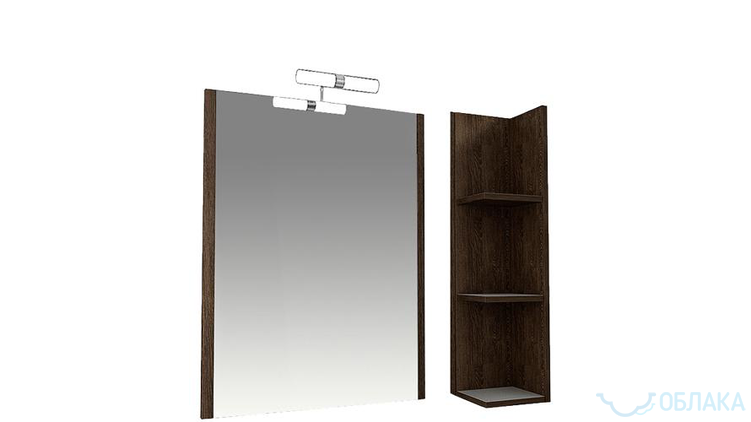 Зеркало для ванной Эко wood-50-art1843--Мебель для ванной комнаты-1